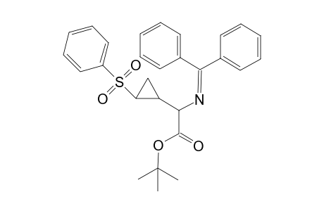 tert-Butyl 2-(Diphenylmethyleneamino)-2-(trans-2'-phenylsulfonylcyclopropyl)ethanoate