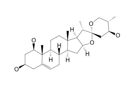 CEPAGENIN;(25R)-1-BETA,3-BETA,24-BETA-TRIHYDROXY-SPIROSTAN-5-ENE