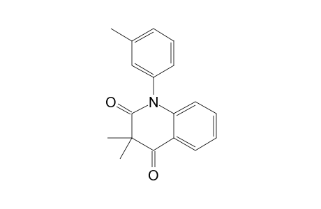 N-(3'-METHYLPHENYL)-1,2,3,4-TETRAHYDRO-3,3-DIMETHYL-2,4-QUINOLINEDIONE