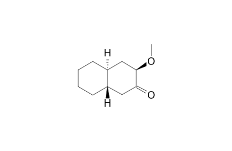 4-EQU-METHOXY-TRANS-BICYCLO-[4.4.0]-DECAN-3-ONE