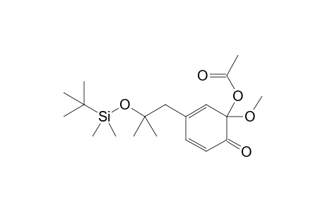 2-Acetoxy-2-methoxy-4-[2-(tert-butyldimethylsiloxy)-2-methylpropyl]cyclohexadienone