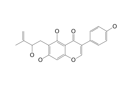 LABURNETIN;5,7,4'-TRIHYDROXY-6-(2''-HYDROXY-3''-METHYL-3''-BUTENYL)-ISOFLAVONE