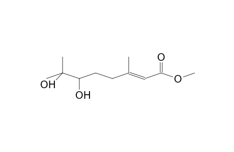 6,7-Dihydroxy-3,7-dimethyl-2-octenoic acid, methyl ester