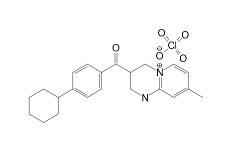 3-(4-CYCLOHEXYLBENZOYL)-1,2,3,4-TETRAHYDRO-8-METHYL-2H-PYRIDO-[1,2-A]-PYRIMIDINE-HYDROPERCHLORATE