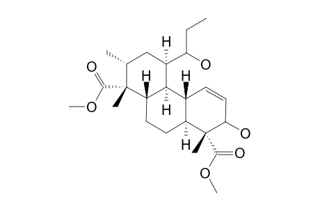 DIMETHYL-(1RS,2RS,4RS,4ASR,10ASR)-5-(1'-HYDROXYPROPYL)-2-HYDROXY-1,7,8-TRIMETHYL-4A,4B,5,6,7,9,10,10A-OCTAHYDROPHENANTHRENE-1,8(2H,8AH)-DICARBOXYLATE