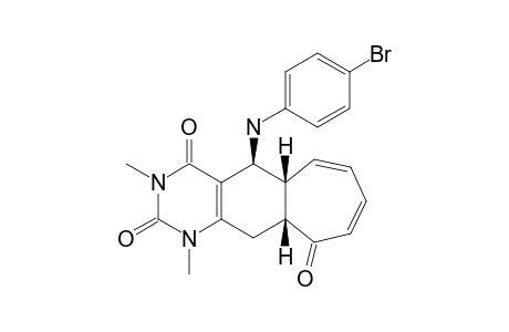 5-(4-BROMOANILINO)-1,3-DIMETHYL-2,3,4,R-5,T-5A,10,T-10A,11-OCTAHYDRO-1H-CYCLOHEPTO-[G]-QUINAZOLINE-2,4,10-TRIONE