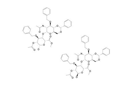 METHYL-4-O-(2-ACETAMIDO-3-O-BENZYL-4,6-O-BENZYLIDENE-2-DEOXY-ALPHA-D-GLUCOPYRANOSYL)-2-O-ACETYL-3-O-BENZYL-ALPHA,BETA-L-IDOPYRANURONATE