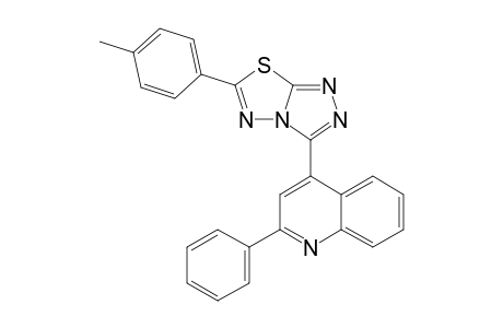 6-(PARA-METHYLPHENYL)-3-CINCHOPHENY-1,2,4-TRIAZOLO-[3,4-B]-1,3,4-THIADIAZOL