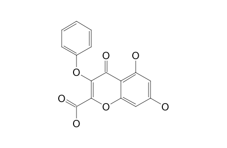 5,7-DIHYDROXY-4-OXO-3-PHENOXYCHROMEN-2-CARBOXYLIC-ACID