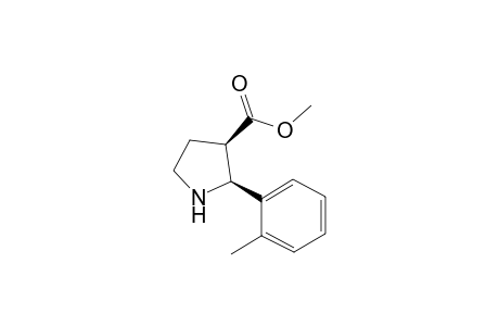 3-Pyrrolidinecarboxylic acid, 2-(2-methylphenyl)-, methyl ester