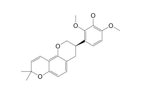 GLYASPERIN-H;(R)-3-[3,4-DIHYDRO-8,8-DIMETHYL-2H,8H-BENZO-[1,2-B:3,4-B']-DIPYRAN-3-YL-2,6-DIMETHOXYPHENOL