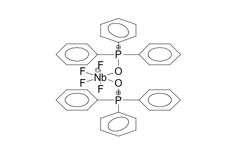 CIS-TETRAFLUORONIOBIUM BIS(TRIPHENYLPHOSPHINOXIDE) COMPLEX CATION