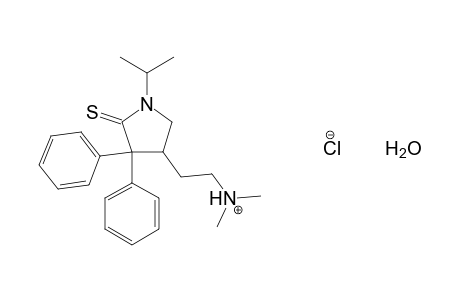 4-[2-(DIMETHYLAMINO)ETHYL]-3,3-DIPHENYL-1-ISOPROPYL-2-PYRROLIDINETHIONE,MONOHYDROCHLORIDE, HYDRATE