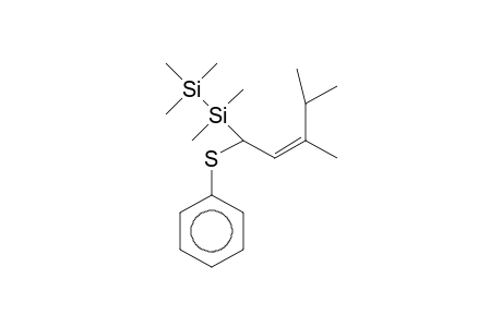 1,1,2,2,2-Pentamethyldisilane, 1-(1-phenylthio-3,4-dimethyl-2-pentenyl)-