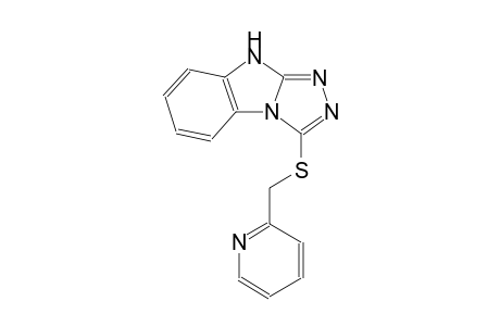 9H-[1,2,4]triazolo[4,3-a]benzimidazole, 3-[(2-pyridinylmethyl)thio]-