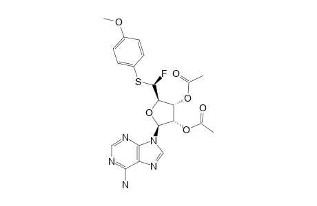 2',3'-DI-O-ACETYL-5'-R-FLUORO-S-(4-METHOXYPHENYL)-5'-THIOADENOSINE