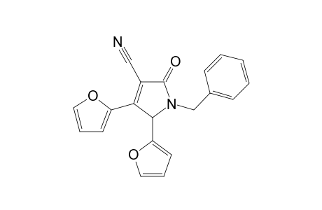 1-Benzyl-4,5-di(furan-2-yl)-2-oxo-2,5-dihydro-1H-pyrrole-3-carbonitrile