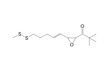 2,2-Dimethyl-1-{3-[(1E)-5-(methyldisulfanyl)-1-pentenyl]-2-oxiranyl}-1-propanone