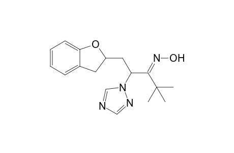 3-Pentanone, 1-(2,3-dihydro-2-benzofuranyl)-4,4-dimethyl-2-(1H-1,2,4-triazol-1-yl)-, oxime