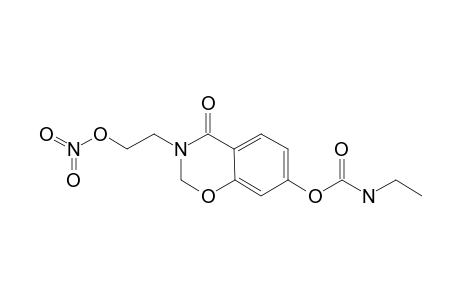 N-ethylcarbamic acid [4-keto-3-(2-nitrooxyethyl)-2H-1,3-benzoxazin-7-yl] ester