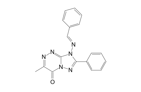 [1,2,4]Triazolo[5,1-c][1,2,4]triazin-4(8H)-one, 3-methyl-7-phenyl-8-[(phenylmethylene)amino]-