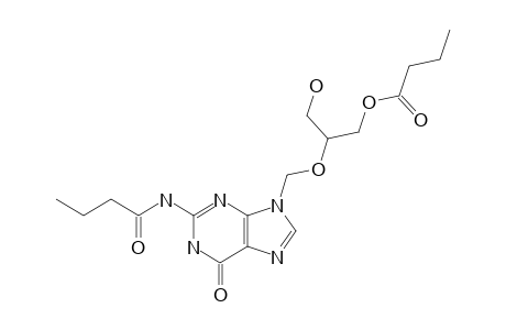 9-[(3-BUTYRYLOXY-1-HYDROXY-2-PROPOXY)-METHYL]-2-BUTYRYLAMINOGUANINE