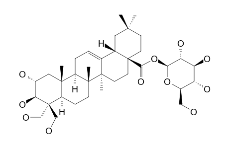 BELLERICOSIDE;BETA-D-GLUCOPYRANOSYL-2-ALPHA,3-BETA,23,24-TETRAHYDROXY-OLEAN-12-EN-28-OATE