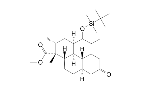 #22;(1RS,2RS,4RS,4ASR,10ASR)-METHYL-4-(1'-TERT.-BUTYLDIMETHYLSILYLOXYPROPYL)-1,2-DIMETHYL-7-OXO-3,4,4A,4B,5,6,7,8,8A,9,10,10A-DODECAHYDROPHENANTHRENE-1(2H)-CAR