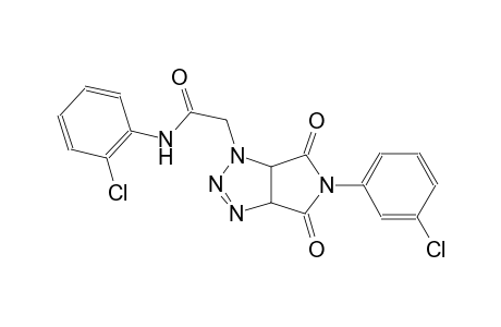 N-(2-chlorophenyl)-2-(5-(3-chlorophenyl)-4,6-dioxo-4,5,6,6a-tetrahydropyrrolo[3,4-d][1,2,3]triazol-1(3aH)-yl)acetamide