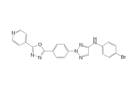 N-(4-Bromophenyl)-2-(4-(5-(pyridin-4-yl)-1,3,4-oxadiazol-2-yl)phenyl)-2H-1,2,3-triazol-4-amine