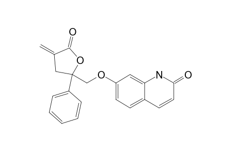 7-[(2,3,4,5-TETRAHYDRO-4-METHYLENE-5-OXO-2-PHENYL-2-FURANYL)-METHOXY]-QUINOLIN-2(1H)-ONE