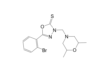 5-(2-bromophenyl)-3-[(2,6-dimethyl-4-morpholinyl)methyl]-1,3,4-oxadiazole-2(3H)-thione