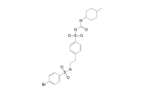 G004;1-(4-(2-(4-BROMOBENZENESULPHONAMINO)-ETHYL)-PHENYLSULPHONYL)-3-(TRANS-4-METHYLCYCLOHEXYL)-UREA