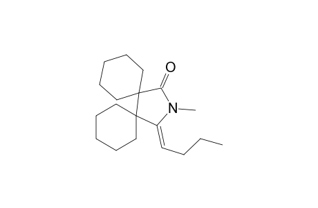 14-Azadispiro[5.0.5.3]pentadecan-13-one, 15-butylidene-14-methyl-