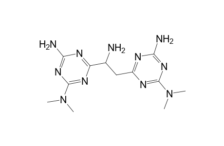 1,2-Bis(4-amino-6-dimethylamino-s-triazin-2-yl)ethanamine