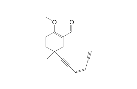 4-(Hexa-1,5-diyn-3-en-1-yl)-2-methoxy-4-methylcycloheha-1,3-dien-1-carboxaldehyde