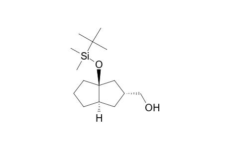 (1R*,3S*,5S*)-1-(tert-Butyldimethylsiloxy)-3-(hydroxymethyl)bicyclo[3.3.0]octane