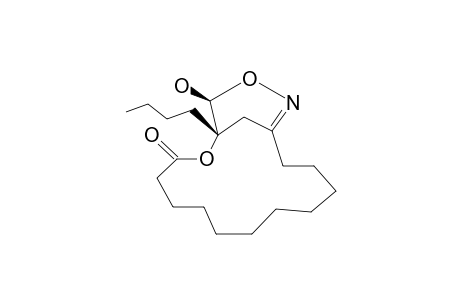 (+/-)-1-BUTYL-17-HYDROXY-2,16-DIOXA-15-AZABICYCLO-[12.3.1]-OCTADEC-14-EN-3-ONE