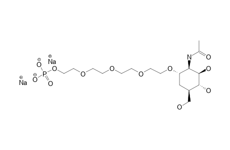 2-[2-[2-[2-(PHOSPHONATO)-ETHOXY]-ETHOXY]-ETHYL]-2-ACETAMIDO-2-DEOXY-5A-CARBA-ALPHA-D-MANNOPYRANOSIDE-DISODIUM-SALT