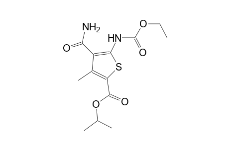 isopropyl 4-(aminocarbonyl)-5-[(ethoxycarbonyl)amino]-3-methyl-2-thiophenecarboxylate