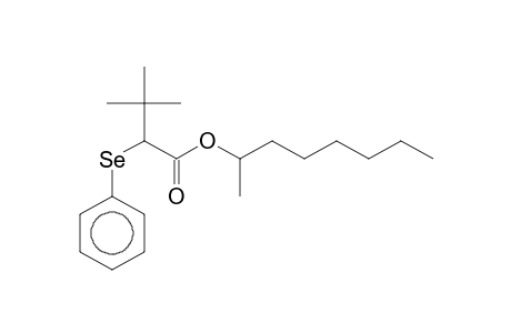 3,3-Dimethylbutanoic acid, 2-(phenylselenyl)-, 1-methylheptyl ester