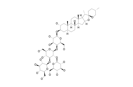 CISTOCARDIN;3-O-[BETA-D-GLUCOPYRANOSYL-(1->2)-[BETA-D-GLUCOPYRANOSYL-(1->3)]-BETA-D-GLUCOPYRANOSYL-(1->4)-BETA-D-GALACTOPYRANOSYL]-NEOGITOGENIN