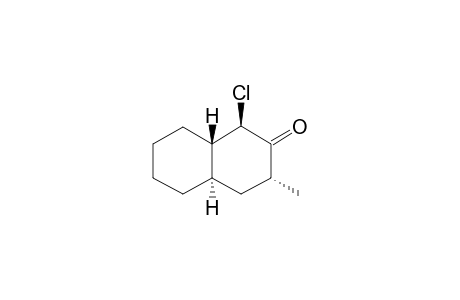 2-EQU-CHLORO-4-EQU-METHYL-TRANS-BICYCLO-[4.4.0]-DECAN-3-ONE