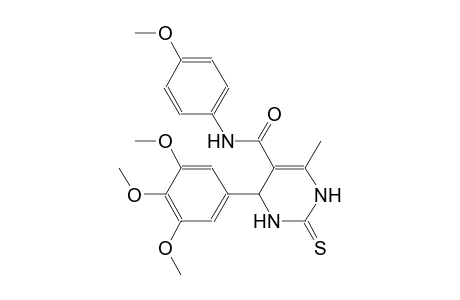 5-pyrimidinecarboxamide, 1,2,3,4-tetrahydro-N-(4-methoxyphenyl)-6-methyl-2-thioxo-4-(3,4,5-trimethoxyphenyl)-