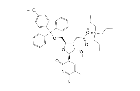 3'-DEOXY-3'-C-[(HYDROXYPHOSPHINYL)]-METHYL-5'-O-(4-METHOXYTRITYL)-2'-O-METHYL-5-METHYLCYTIDINE-TRIETHYLAMINE-SALT