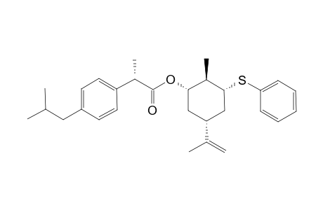 (1S,2S,2''S,3R,5S)-2-(4-ISOBUTYLPHENYL)-PROPIONIC-ACID-5-ISOPROPENYL-2-METHYL-3-PHENYLSULFANYL-CYCLOHEX-1-YLESTER;MINOR-DIASTEREOMER