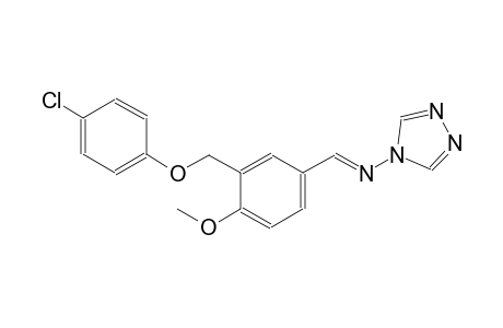 N-((E)-{3-[(4-chlorophenoxy)methyl]-4-methoxyphenyl}methylidene)-4H-1,2,4-triazol-4-amine