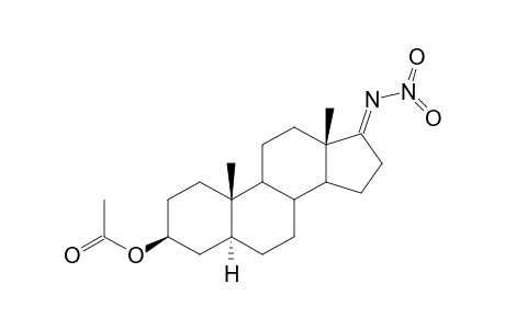 Androstan-3-ol, 17-(nitroimino)-, acetate (ester), (3.beta.,5.alpha.)-