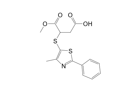 Butanedioic acid, [(4-methyl-2-phenyl-5-thiazolyl)thio]-, 1-methyl ester