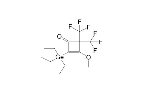 2-TRIETHYLGERMYL-3-METHOXY-4,4-BIS(TRIFLUOROMETHYL)CYCLOBUT-2-EN-1-ONE